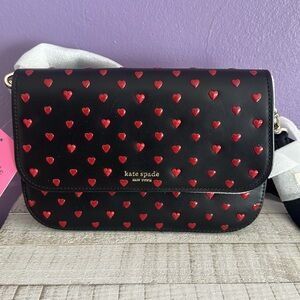 Nwt Kate spade heart appliqué medium shoulder bag